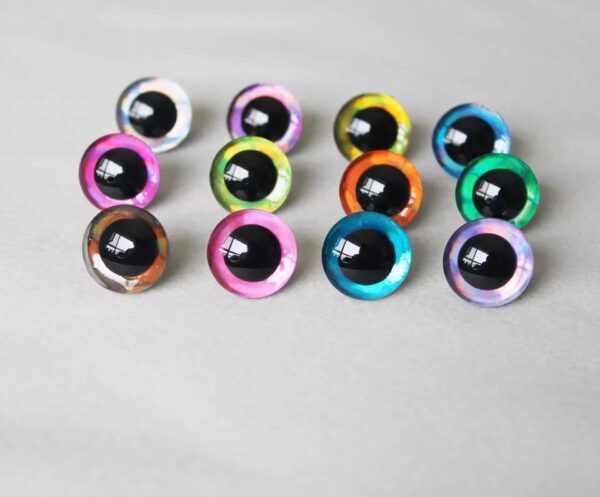 Ojos de colores para amigurumis caprichos de hermanas